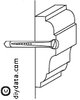 Screw dado rail