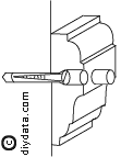 Screw and plug dado fixings