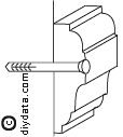 Nailable plug dado fixing