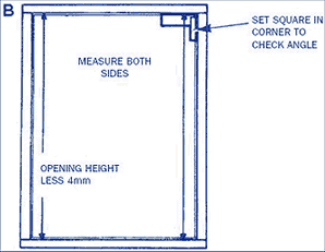 Measure door frame