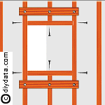 Fixing side timbers for enlarged loft hatch