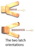 Mortise lock latch orientations 