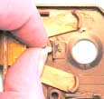 Refitting the mortise lock latch locator 