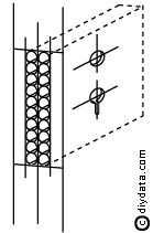 Mortise lock - drilling for the body