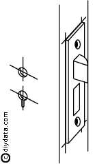 mortise lock - marking the front plate 