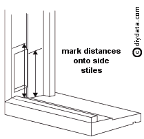 Sash windows - marking the cord lengths