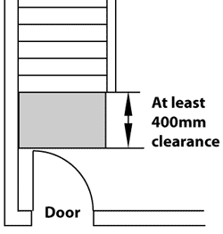 Door on a landing