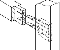 Stub joint with wedges