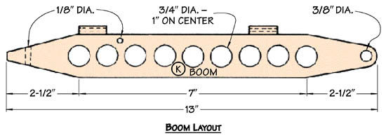 dimention of boom