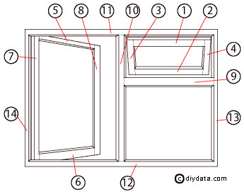 Painting sequence for casement window