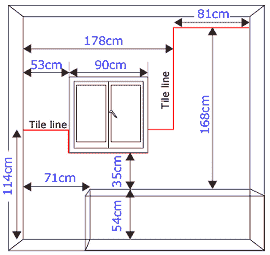 Tile dimensions 