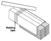 supporting track to avoid bending