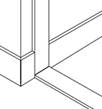 fitting strike plate into skirting