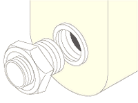 Fitting lower radiator connector