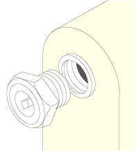 Fitting upper radiator bleed plug