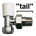 Radiator valve tails