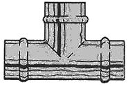 Tee connector for copper pipe